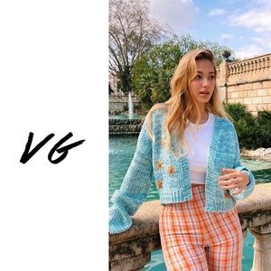 VERGE GIRL - Lead The Way Knit Cardigan // MINT